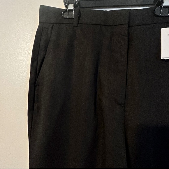 Sandro NWT Designer Black Lassy High-Waist StraightTrousers Size 40/US8/USL - Picture 8 of 14